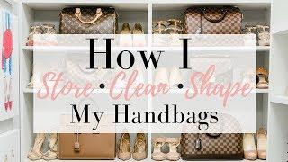 HOW I STORE MY HANDBAGS - Easy Cleaning Tips | LuxMommy