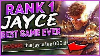 RANK 1 JAYCE'S GREATEST GAME OF HIS LIFE! MAKING DIAMONDS LOOK LIKE BRONZIES! - League of Legends