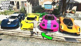 Stealing Luxury Cars with Franklin in GTA 5! (Franklin Becomes Rich)