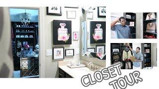 HUSBAND BUILDS LUXURY CLOSET FOR WIFE | FULL CLOSET TOUR