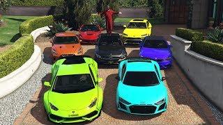 GTA 5 - Stealing Luxury Cars with Michael! (Expensive Real Cars)