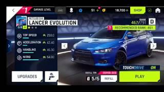 Asphalt 9 - LIST OF ALL CARS IN D CATEGORY
