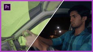 How to shoot a car driving scene with GREEN SCREEN!! | Tutorial | Adobe Premiere Pro