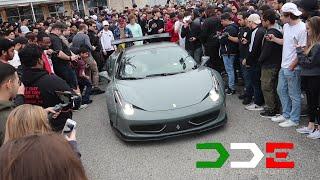 DAILYDRIVENEXOTICS SHUTS DOWN CARS AND COFFEE HOUSTON IN LIBERTY WALK FERRARI 458!!