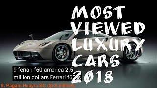 Top 10 Luxury Cars in the world 2018 || Top 10 Expensive Costly Cars in the world || OMG