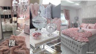PINK & GREY GLAMOROUS LUXURY BEDROOMS & LIVING ROOMS TOUR INSPO & IDEAS 2019