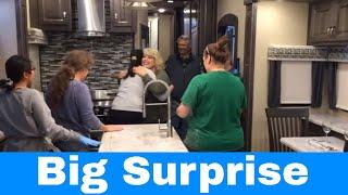 We Surprised the Watsons - They have a beautiful Luxe 39FB luxury 5th wheel