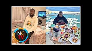 Big boy Hushpuppi shows off his luxury lifestyle as he dines on rooftop with world-class view