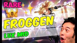 Froggen - Lux - Mid - Patch 8.17 Ranked Gameplay [RARE] League of Legends