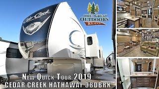 New Quick Tour 2019 CEDAR CREEK Hathaway Edition 38DBRK Rear Kitchen Luxury RV Camper Colorado