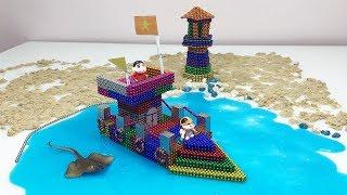 Amazing Build Luxury Yachts with Magnetic Ball and Slime - Playing With Magnetic Balls