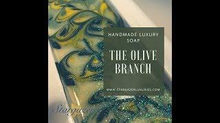 Making & Cutting The Olive Branch Luxury Cold Process Soap