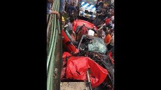 Ferrari car accident in india 2018.Nothing else