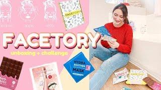 I Tried Using FACETORY Sheet Masks for a Week!! Seven Lux Box Unboxing + Review