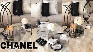 GLAM CHANEL INSPIRED LIVING ROOM IDEAS| LUXURY FOR LESS