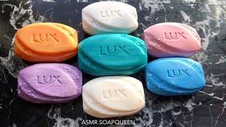 7 LUX SOAPS in different colors- HARD HARD HARD soap cutting ASMR