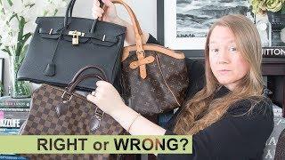 DEBATE: REAL vs INSPIRED vs FAKE Handbags || Louis Vuitton, Chanel, Hermes || Autumn Beckman