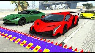 Spike Strip High Speed Testing #31 - BeamNG Drive (Beamng luxury super and hyper car crashes)
