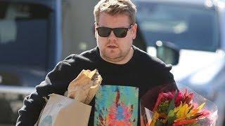 James Corden Picks Up Flowers For The Wife While Grocery Shopping - EXCLUSIVE