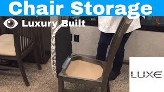Luxury Fifth Wheel - Fifth Wheel Dinette Chair storage