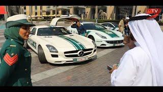 Dubai Ladies Police with luxury cars  | Tourist Police Dubai