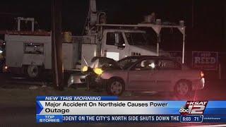 Major accident on North Side causes power outage