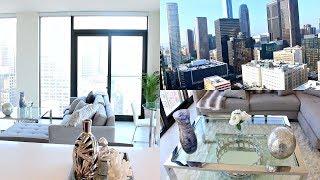 LUXURY FURNISHED HIGH RISE APARTMENT TOUR IN DOWNTOWN LA