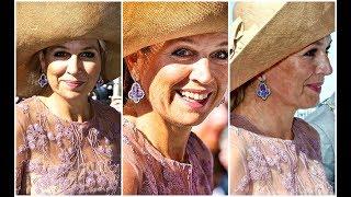 QUEEN MAXIMA SPORTS A NEW PAIR OF LUXURY EARRINGS FROM VAN CLEEF & ARPELS JEWELRY