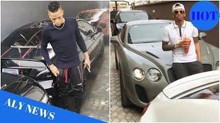 Photos of the array of luxury cars in Tekno's garage