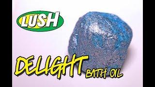Lush - DELIGHT Luxury Bath oil - DEMO & REVIEW Underwater View