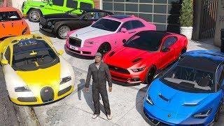 GTA 5 - Stealing Luxury Cars with Franklin! (Expensive Real Cars #02)