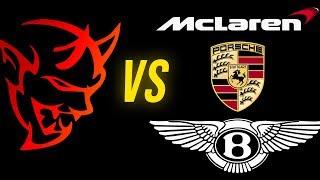 Dodge Demon vs Bentley Bentayga, Porsche 911, McLaren | When Luxury has POWER! (Audi vs The World)
