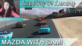 Lapping in Luxury - Samantha races Mazda!
