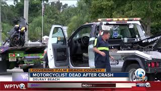 Motorcyclist dies in fatal crash after running red light in Delray Beach