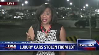 Luxury cars stolen from lot