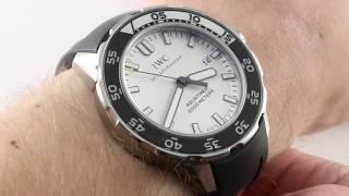 IWC Aquatimer 2000 IW3568-06 Luxury Watch Review