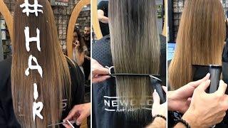 AMAZING LONG HAIR CUTTING!!! + HAIR COLORING
