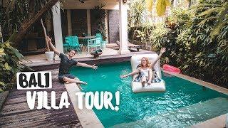 $15 a Night INSANE BALI LUXURY VILLA TOUR! (Feat. Flying the Nest, Kinging It and The Way Away!)