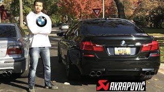 BMW Driver Drives A BMW F10 M5
