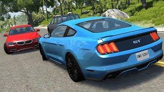 Car Overtaking Crashes Compilation #3 - BeamNG.Drive