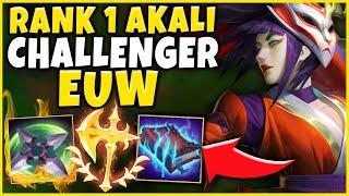 CHALLENGER RANK 1 EUW "LIDER" NEW AKALI BUILD (WHAT EVEN IS THIS?!?) - League of Legends