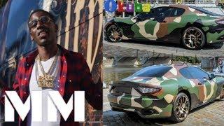 Rapper Young Dolph Pulls Up In 10 Ferraris, Mercedes Luxury Cars In Same Colour