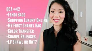 Q&A #42 SHOPPING LUXURY ONLINE, FENDI BAGS, CHANEL RELEASES, FIRST CHANEL BAG, ETC. | FashionablyAMY