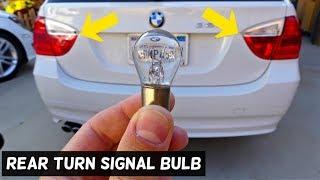 BMW E90 E91 REAR TURN SIGNAL LIGHT BULB REPLACEMENT