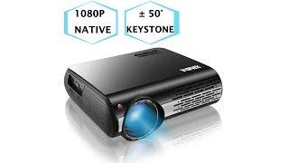 1080P Projector,XINDA 4500 Lux Native HD 1080P Projector
