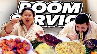 EPIC LUXURY 5 STAR RESORT ROOM SERVICE MUKBANG 먹방 EATING SHOW!