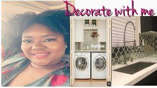 DAY IN THE LIFE| DECORATE ABOVE KITCHEN CABINETS