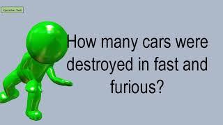 How Many Cars Were Destroyed In Fast And Furious?