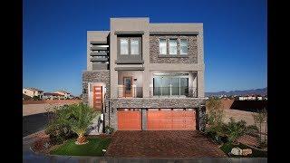 MyHeaven Modern Luxury Las Vegas Tour: The $526,500 3-story Madden Model Home by American West Homes