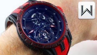 2018 ROGER DUBUIS FLYING TOURBILLON Excalibur Spider Carbon Skeleton RDDBEX0572 Luxury Watch Review